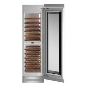 Adega para revestir Bertazzoni WC605BRP2T com puxador Heritage.