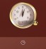 Relógio com 4 Funções: com uma elegante moldura em latão, funciona como relógio, conta-minutos, timer e programação futura que liga e desliga automaticamente o forno durante o tempo desejado.