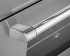 Puxador em Aço Fosco: com elegante design tubular da linha Master Series.