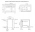 Medidas do fogão Bertazzoni Master Series MAS486 BTFGMXTLP BN- medidas em mm.